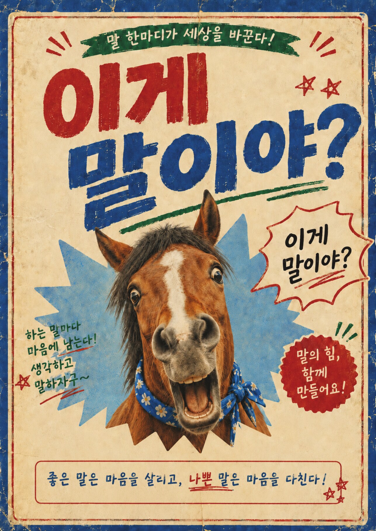 말 한마디가 세상을 바꾼다, 이게 말이야 프로젝트 포스터